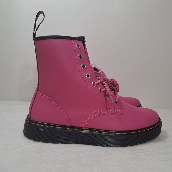 NEW Dr. Martens Zavala‎ PINK Combat Boots LA004 size 7 Women’s shoes - Picture 6 of 11